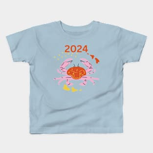 Cancer Zodiac Sign , cancerian, the crab, 2024 Kids T-Shirt